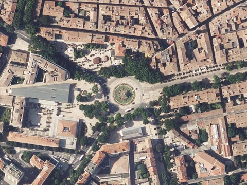 Rotonde — Image satellite